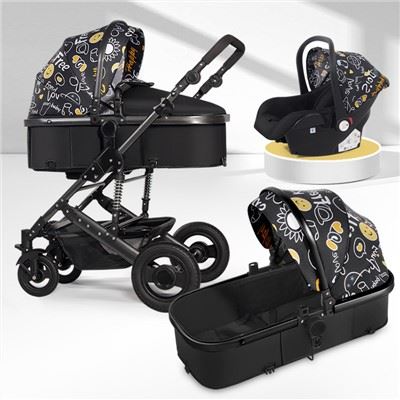 Rosa Kinderwagen mit Cart Seat